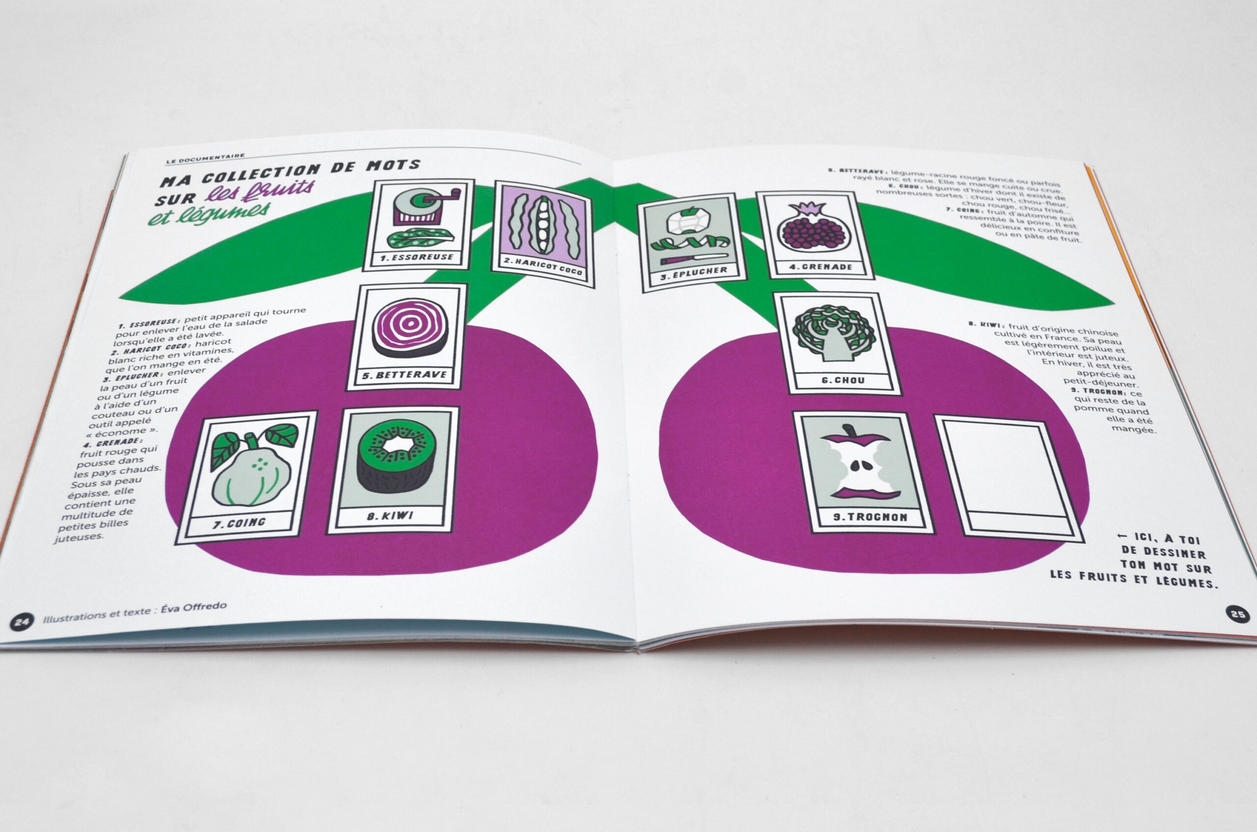 N° Les fruits et légumes