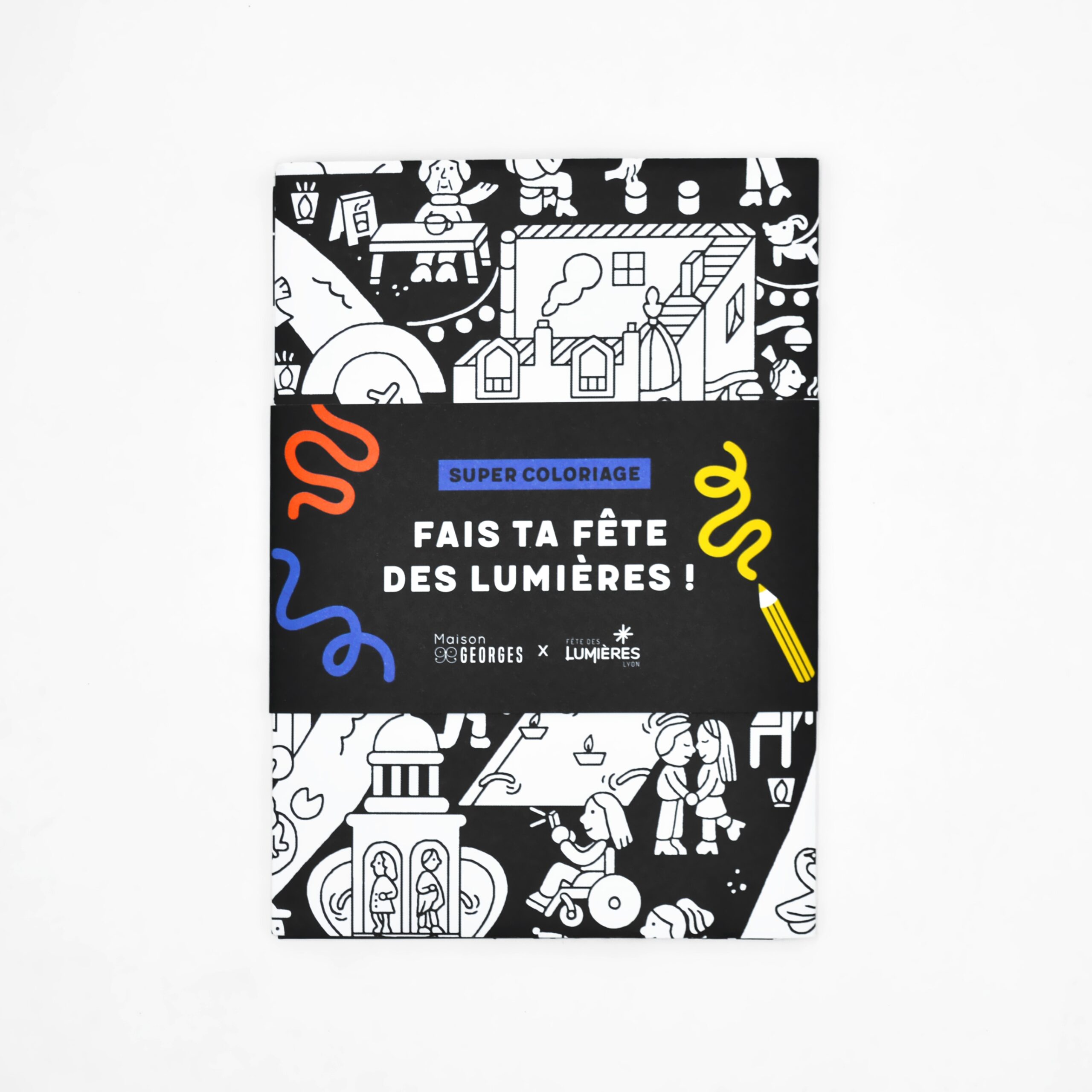 Super-coloriage "Fais ta fête des lumières"