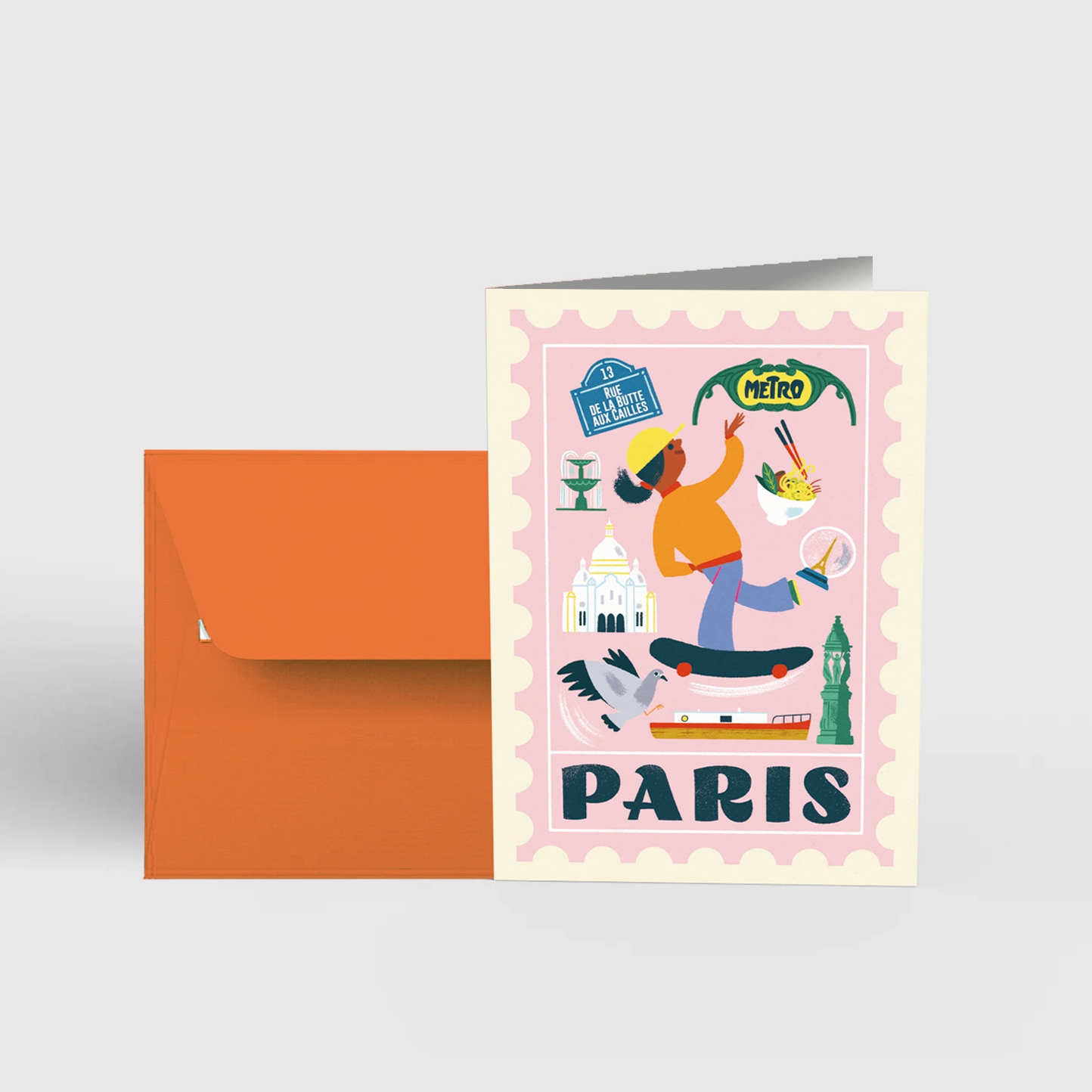 Carte postale PARIS "skate"