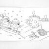 Cahier de coloriage Graou "neige"