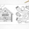 Cahier de coloriage Graou "neige"