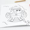 Cahier de coloriage Graou "neige"