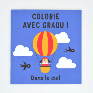 Cahier de coloriage Graou "ciel"