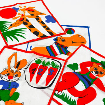 Mouchoirs tissu vintage